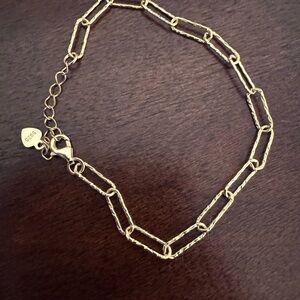 Elegant Gold Plated Chain Bracelet
